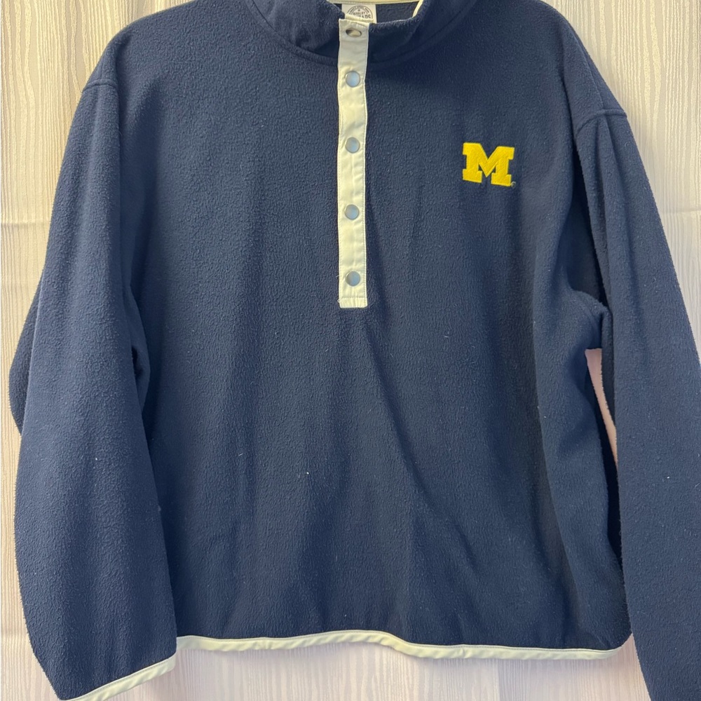 Threads 4 Thought Blue Hoodie with Stand-Up Collar